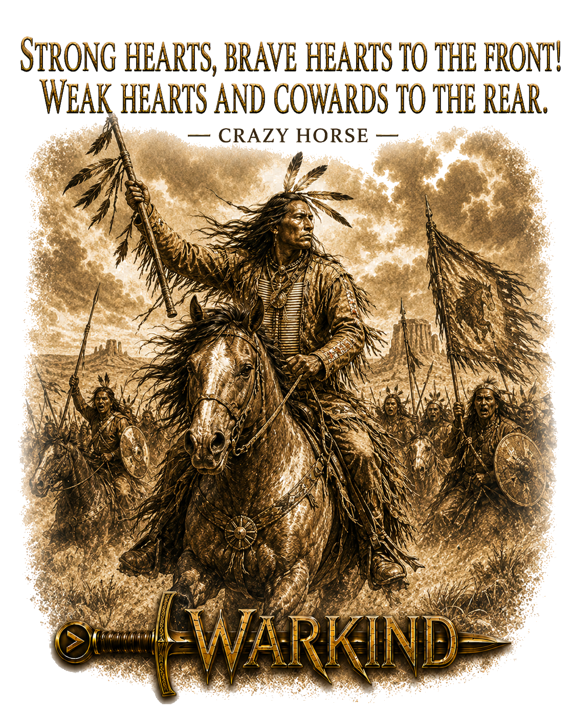 Crazy Horse back artwork